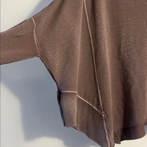 Free People Purple V-Neck Sweatshirt - Picture 4 of 7